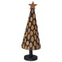 Árbol de Navidad con soporte Marrón 90 cm Madera de teca maciza