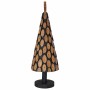 Árbol de Navidad con soporte Marrón 90 cm Madera de teca maciza