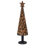 Árbol de Navidad Marrón 120 cm Madera de teca maciza