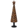 Árbol de Navidad Marrón 120 cm Madera de teca maciza