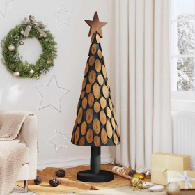 Árbol de Navidad Marrón 150 cm Madera de teca maciza