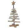 Árbol de Navidad con soporte Marrón 60 cm Madera de teca maciza
