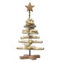 Árbol de Navidad con soporte Marrón 60 cm Madera de teca maciza