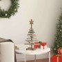 Árbol de Navidad con soporte Marrón 60 cm Madera de teca maciza