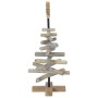 Árbol de Navidad con soporte Marrón 60 cm Madera de teca maciza