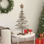 Árbol de Navidad con soporte Marrón 90 cm Madera de teca maciza