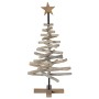 Árbol de Navidad con soporte Marrón 90 cm Madera de teca maciza