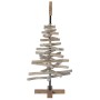 Árbol de Navidad con soporte Marrón 90 cm Madera de teca maciza