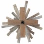Árbol de Navidad con soporte Marrón 90 cm Madera de teca maciza
