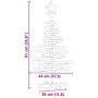 Árbol de Navidad con soporte Marrón 90 cm Madera de teca maciza