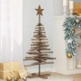 Árbol de Navidad Marrón 120 cm Madera de teca maciza