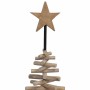 Árbol de Navidad Marrón 120 cm Madera de teca maciza