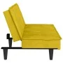 Gelbes Samtschlafsofa mit Getränkehalter von vidaXL, Sofas - Ref: Foro24-351925, Preis: 263,21 €, Rabatt: %