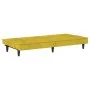 Gelbes Samtschlafsofa mit Getränkehalter von vidaXL, Sofas - Ref: Foro24-351925, Preis: 263,21 €, Rabatt: %