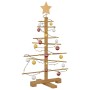 Árbol de Navidad de madera con soporte Marrón 75 cm Bambú
