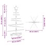 Árbol de Navidad de madera con soporte Marrón 75 cm Bambú
