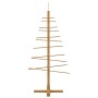 Árbol de Navidad de madera con soporte Marrón 125 cm Bambú