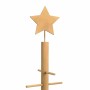 Árbol de Navidad de madera con soporte Marrón 125 cm Bambú