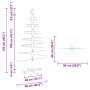 Árbol de Navidad de madera con soporte Marrón 125 cm Bambú