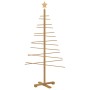 Árbol de Navidad de madera con soporte Marrón 150 cm Bambú