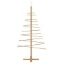 Árbol de Navidad de madera con soporte Marrón 150 cm Bambú