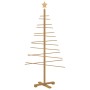 Árbol de Navidad de madera con soporte Marrón 150 cm Bambú