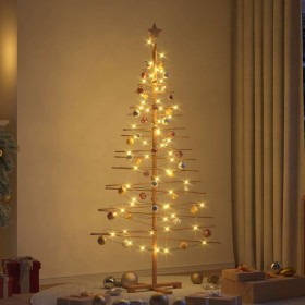 Árbol de Navidad de madera con soporte Marrón 180 cm Bambú