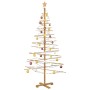 Árbol de Navidad de madera con soporte Marrón 180 cm Bambú