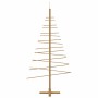 Árbol de Navidad de madera con soporte Marrón 180 cm Bambú