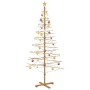 Árbol de Navidad de madera con soporte Marrón 210 cm Bambú