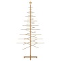 Árbol de Navidad de madera con soporte Marrón 210 cm Bambú