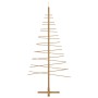 Árbol de Navidad de madera con soporte Marrón 210 cm Bambú