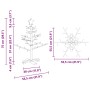 Árbol de Navidad de madera Natural 75 cm Madera maciza de pino