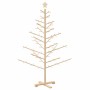 Árbol de Navidad de madera Natural 150 cm Madera maciza de pino