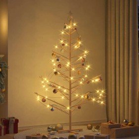 Árbol de Navidad de madera Natural 180 cm Madera maciza de pino