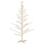 Árbol de Navidad de madera Natural 180 cm Madera maciza de pino
