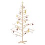 Árbol de Navidad de madera Natural 180 cm Madera maciza de pino