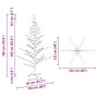 Árbol de Navidad de madera Natural 180 cm Madera maciza de pino