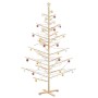 Árbol de Navidad de madera Natural 210 cm Madera maciza de pino