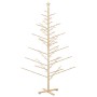 Árbol de Navidad de madera Natural 210 cm Madera maciza de pino
