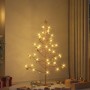 Árbol de Navidad de madera Marrón 150 cm Madera maciza de pino