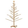 Árbol de Navidad de madera Marrón 150 cm Madera maciza de pino