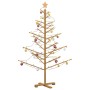 Árbol de Navidad de madera Marrón 150 cm Madera maciza de pino