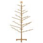 Árbol de Navidad de madera Marrón 150 cm Madera maciza de pino