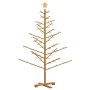 Árbol de Navidad de madera Marrón 150 cm Madera maciza de pino