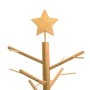 Árbol de Navidad de madera Marrón 150 cm Madera maciza de pino