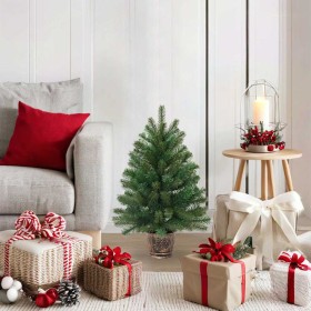 Árbol de Navidad artificial Verde 75 cm PVC, PE y acero