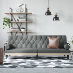 Dark gray fabric sofa bed with armrests by vidaXL, Sofas - Ref: Foro24-351938, Price: 302,94 €, Discount: %