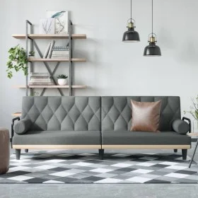 Dark gray fabric sofa bed with armrests by vidaXL, Sofas - Ref: Foro24-351938, Price: 297,59 €, Discount: %
