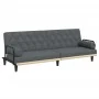 Sofá cama con reposabrazos tela gris oscuro de vidaXL, Sofás - Ref: Foro24-351938, Precio: 297,59 €, Descuento: %